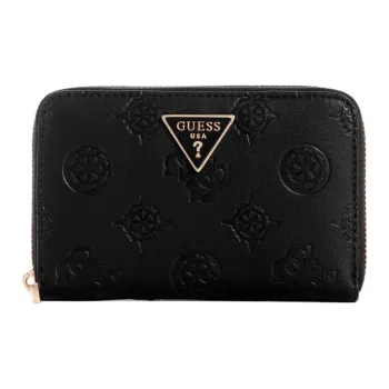 GUESS Artificial Leather Wallet Medium Size Women's Black