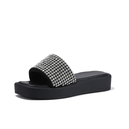 BELLALILY Slide Slippers 3.5CM Platform Women's