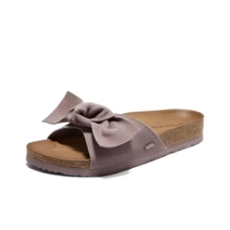 Skechers Rubber Sole Quiet Slide Slippers Women's Pink-2