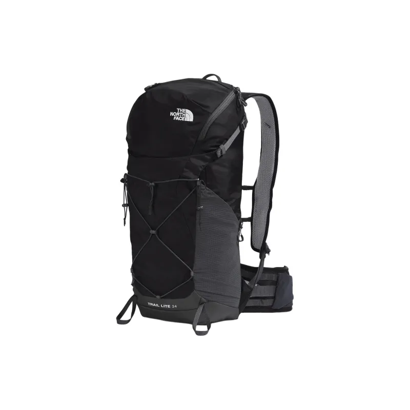 THE NORTH FACE Recycled Nylon Outdoor Hiking Bag Backpack Unisex Black & Asphalt Gray-1