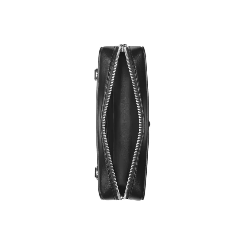 MONTBLANC Grain Cow Leather Clutch Mini Men's Black & Olive Green-4