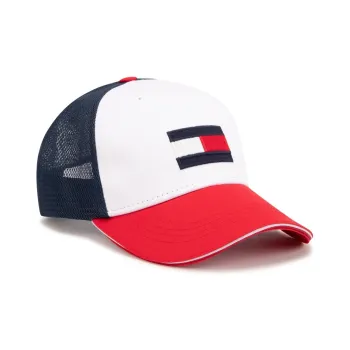 Tommy Hilfiger Cotton Baseball Caps Kids' Red White