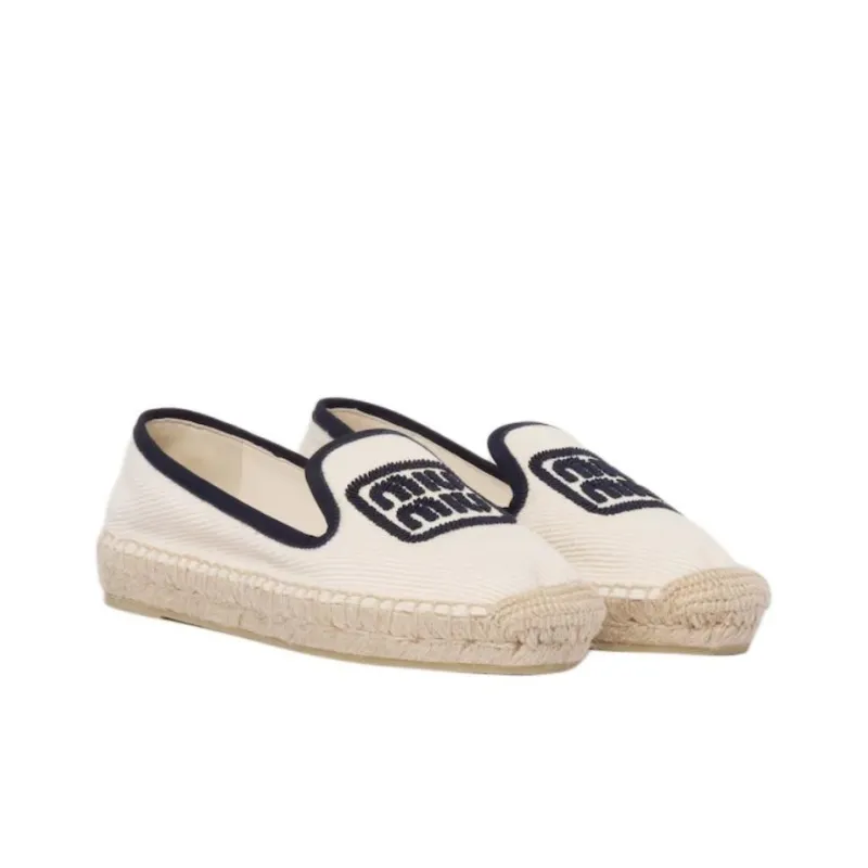 MIU MIU Espadrilles Women's Ivory White-2