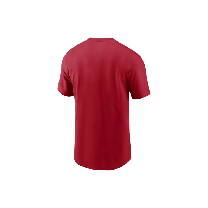 Nike Atlanta Braves Team Swoosh Lockup T-Shirt Men's Red-1