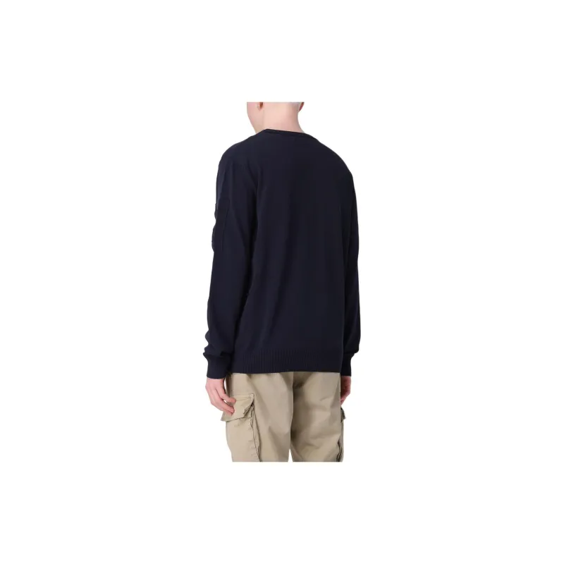 C.P.Company Lens Detailed Zipped Knitted Cardigan-1