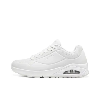 Skechers Uno Shock Absorbers With Slip Resistant And Abrasion Resistant Properties Low Top Casual Shoes Men's White