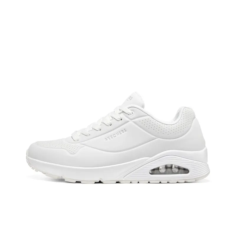 Skechers Uno Shock Absorbers With Slip Resistant And Abrasion Resistant Properties Low Top Casual Shoes Men's White-0