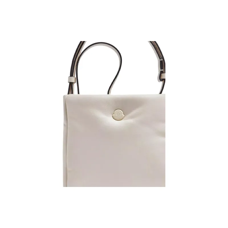 Moncler Leather Crossbody Bag, Shoulder Bag Women's White-4