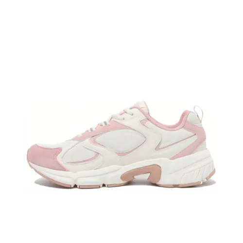 FILA Anti Slip Wear Resistant Low Top Running Shoes Women's White Pink