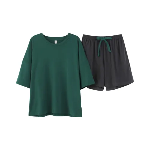 The Story Of The Flower Season Pajama Set Women's Green