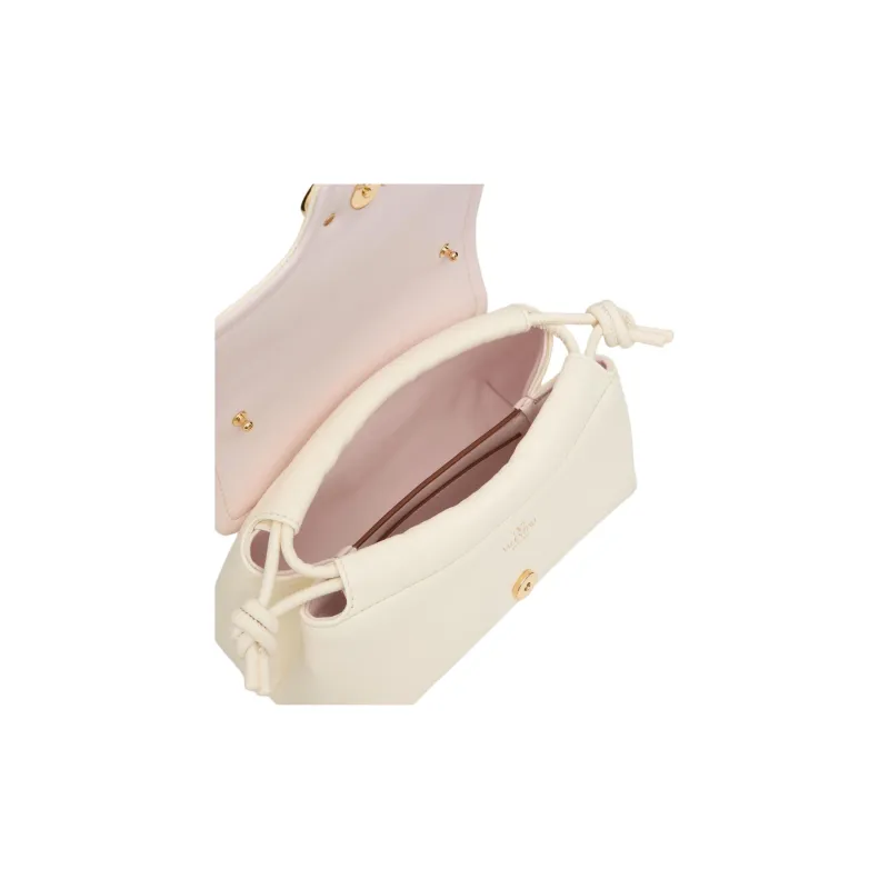 Valentino Vlogo Nappa Leather Shoulder Bag Crossbody Bag Mini Women's Ivory-5
