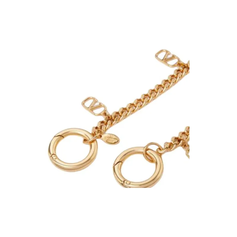 Valentino Metal Pendant Bag Accessories Women's Gold-2