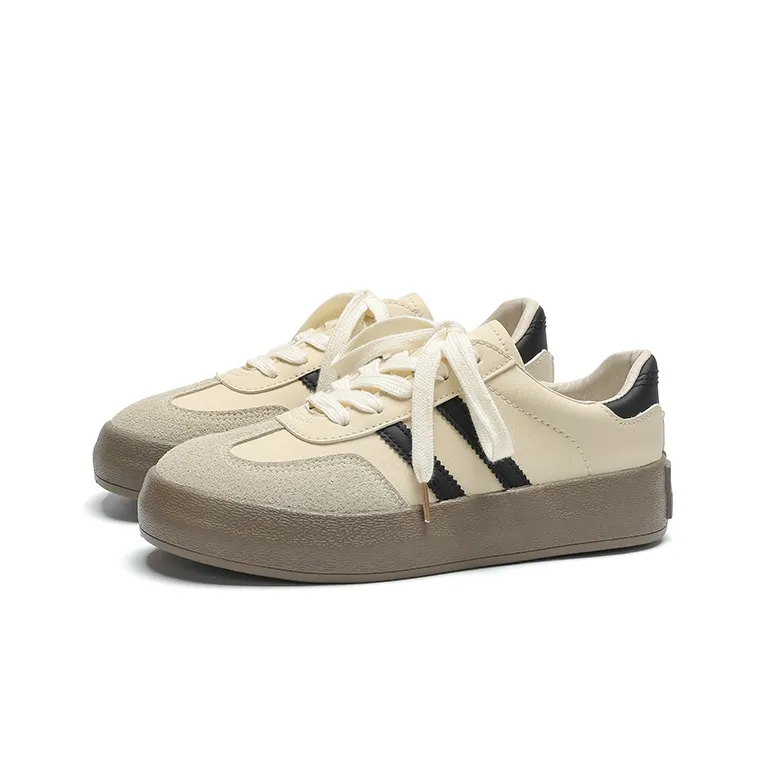FOREVER 21 Anti-Slip Wear-Resistant Lightweight Breathable Height Increasing Low-Top Skateboard Shoes Unisex-0