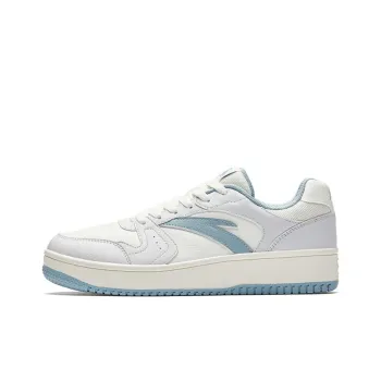 Anta Anti Slip And Wear Resistant Lightweight Low Top Skateboard Shoes Men's White Blue