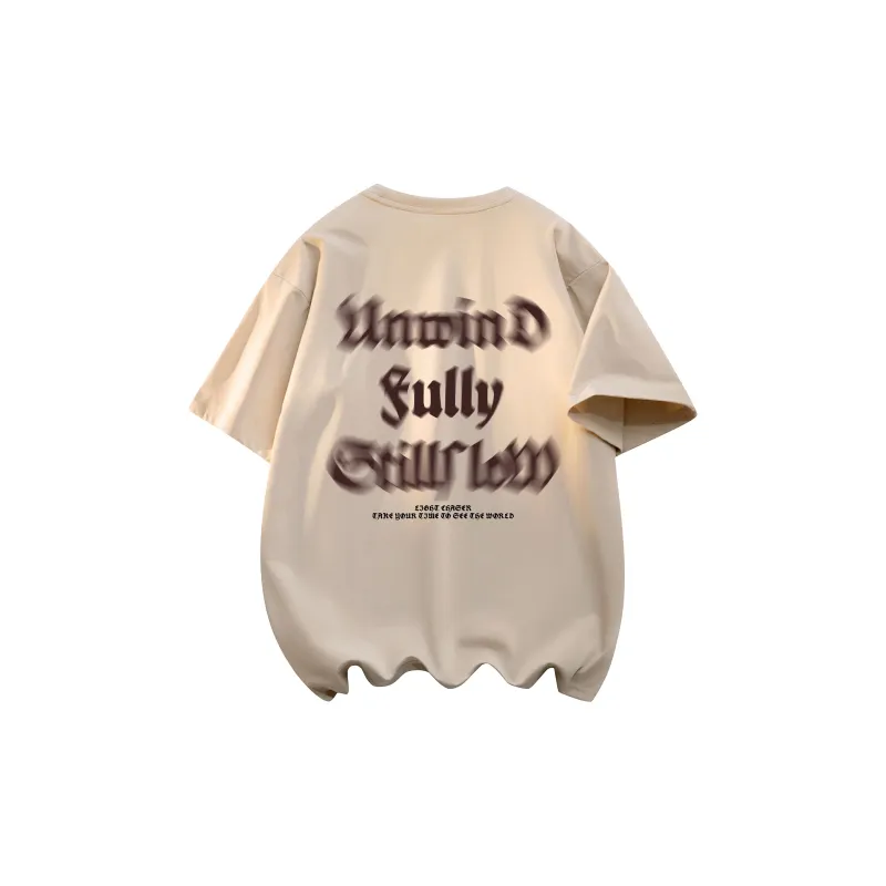 Stillslow Drop Shoulder Sleeve T Shirt Unisex-5