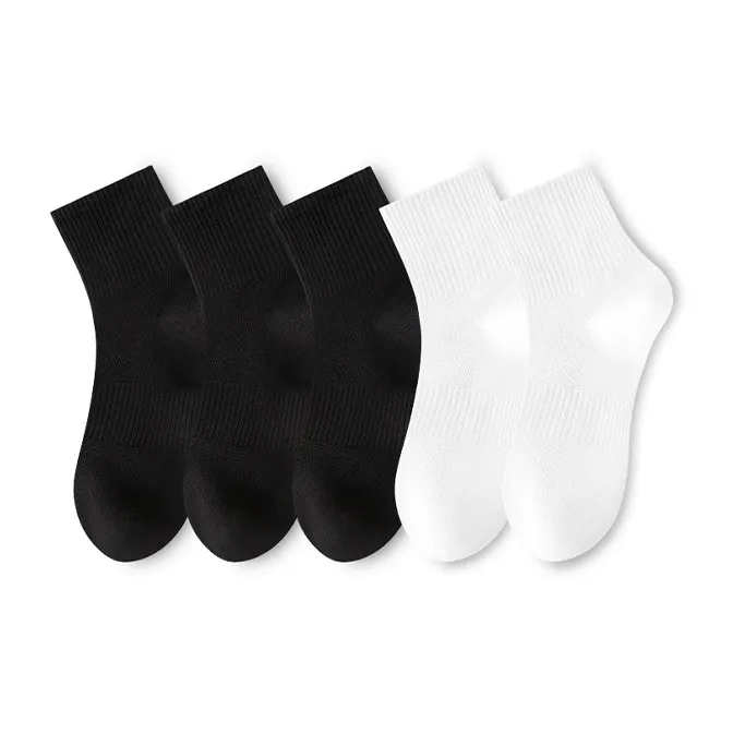 LUOLIAN Mid Calf Socks Women's 5 Pack-3