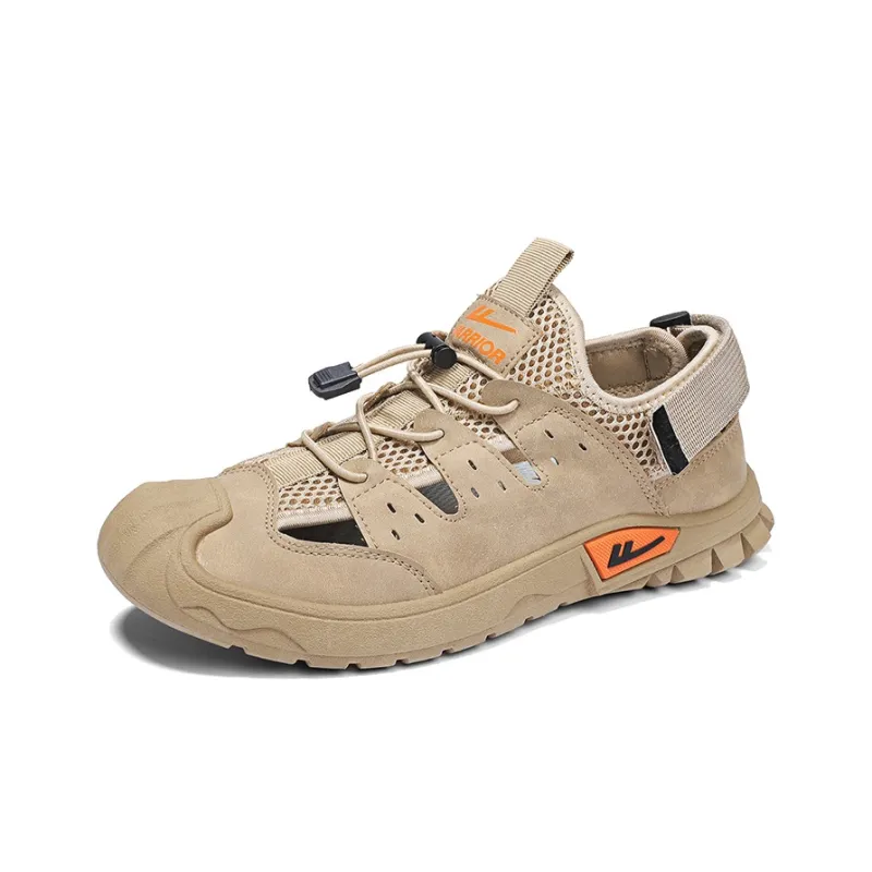 Warrior River Trekking Shoes Wear resistant, Lightweight, Breathable, And Non slip. Beach Sandals Men's Khaki-1