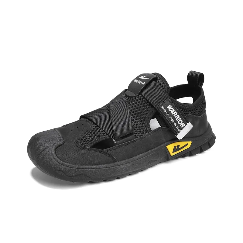 Warrior River Trekking Shoes Wear resistant, Lightweight, Breathable, And Non slip. Beach Sandals Men's Black-1