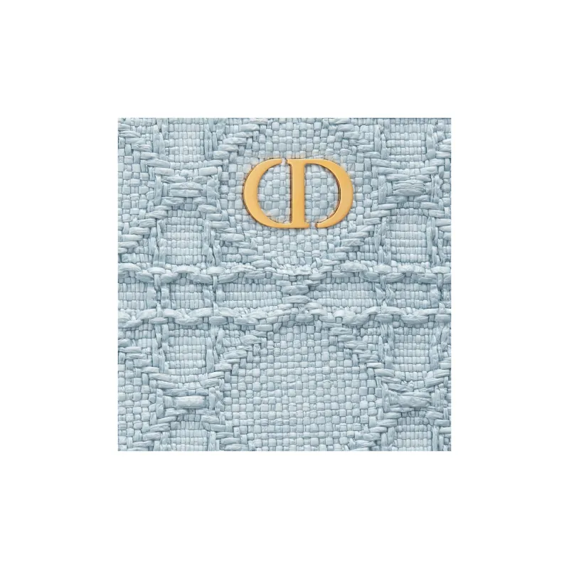 DIOR 30 Montaigne Raffia Clutch Women's Sky Blue-4