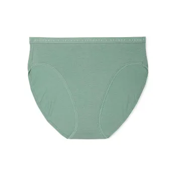 Victoria's Secret Stretch Cotton High-Leg Brief Panty/Green Underpants Women's 1 Pack Green