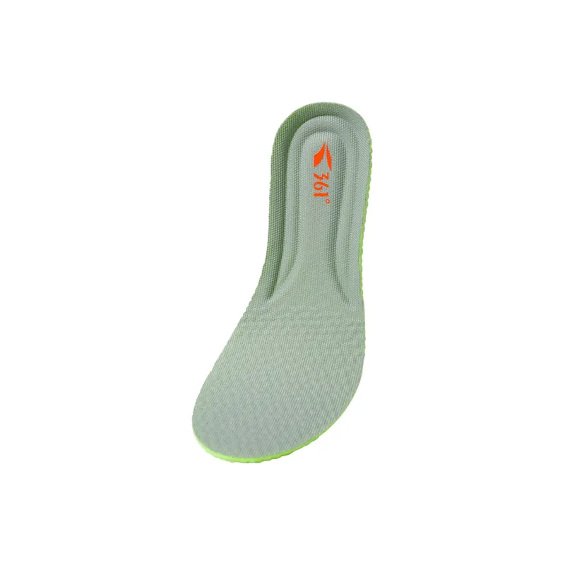 361° Antibacterial Knitted Fabric PU Insoles Kids' Gray/Light Green-1