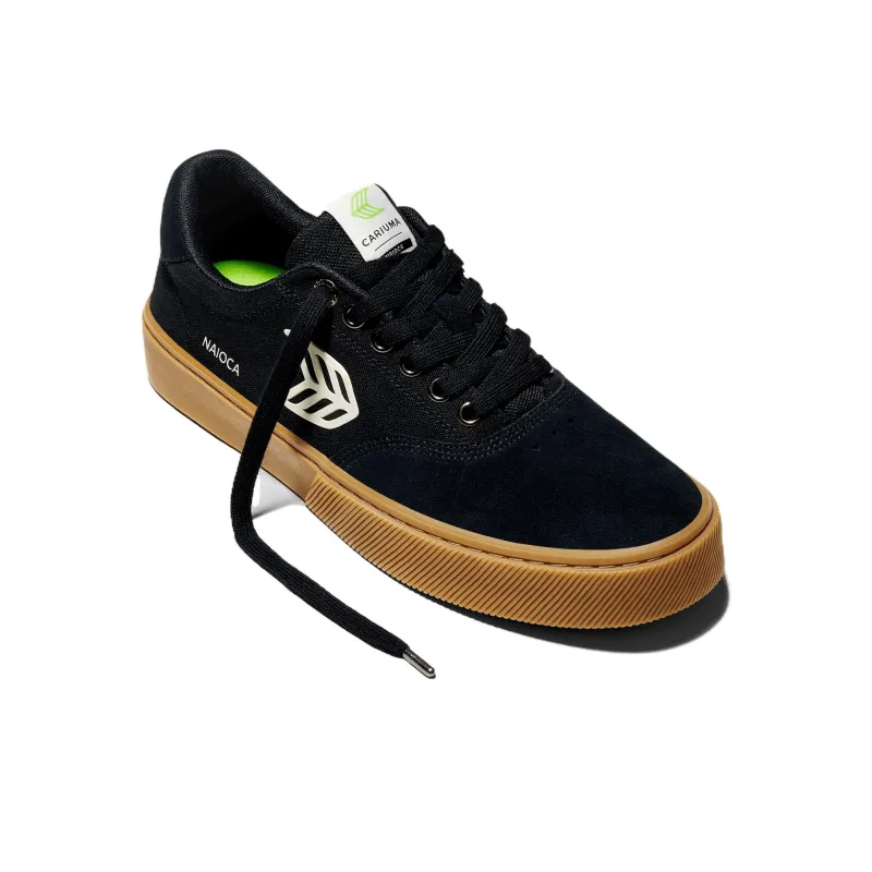 CARIUMA Low Top Skateboard Shoes Unisex Black-1