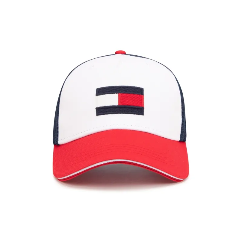 Tommy Hilfiger Cotton Baseball Caps Kids' Red White-2