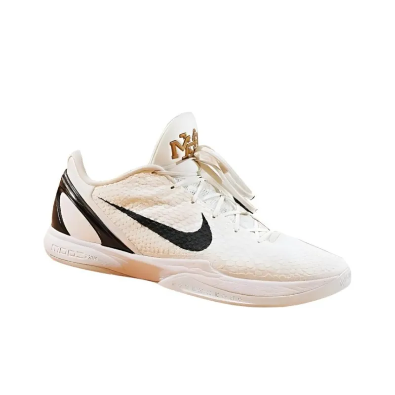 Nike Zoom Kobe 6 Protro PE BHM Cushioning Low Top Basketball Shoes Men's White Black-1