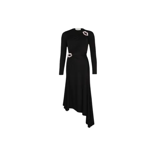 Sonia Rykiel Long-Sleeved Dresses Women's Black