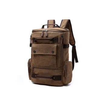 CMLZIUA Canvas Backpack Regular Unisex Coffee/Blue/Black/Khaki/Gray/Green Camouflage/Yellow Camouflage/Army Green