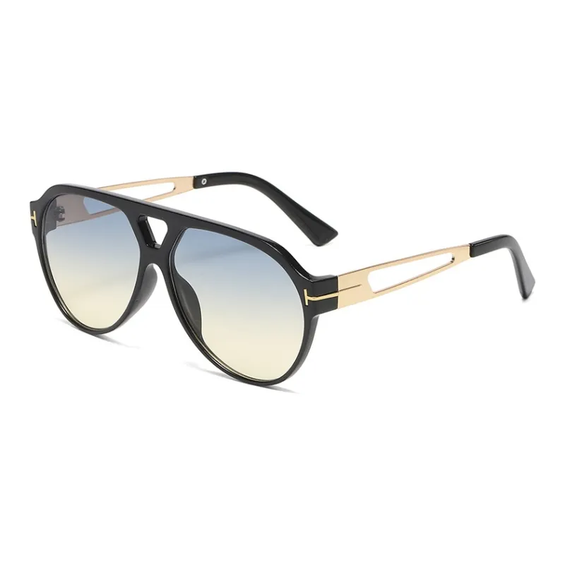 SOMAN Plastic Metal Irregular Shape Sunglasses Unisex-4