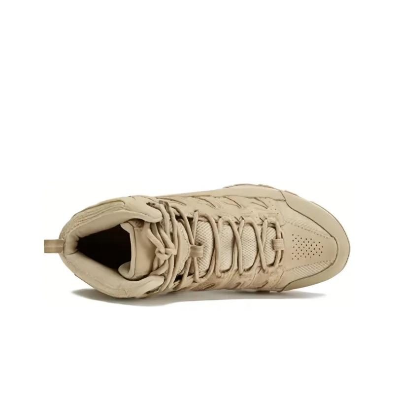 Columbia Abrasion Resistant Waterproof And Breathable Mid Top Outdoor Shoes Men's Khaki-3