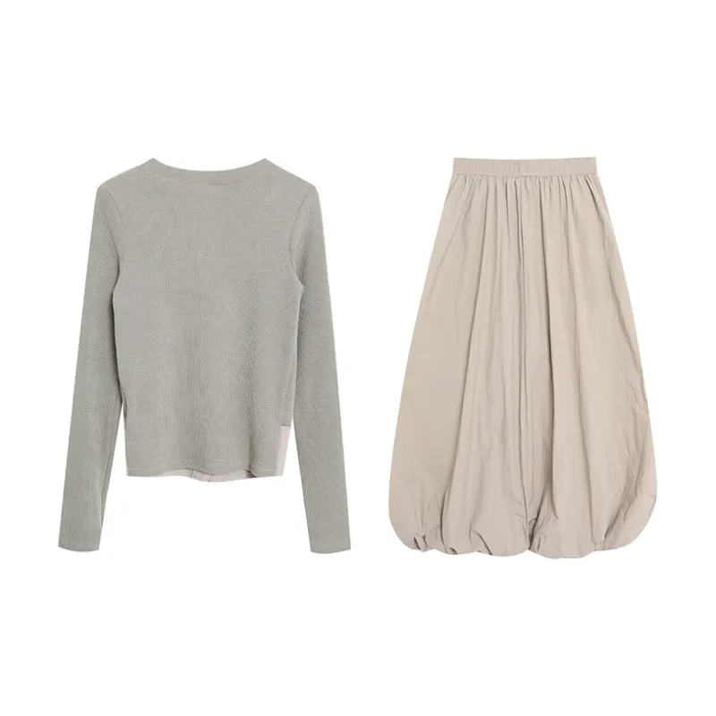 BVODE Two Piece Skirt Sets Women's-4