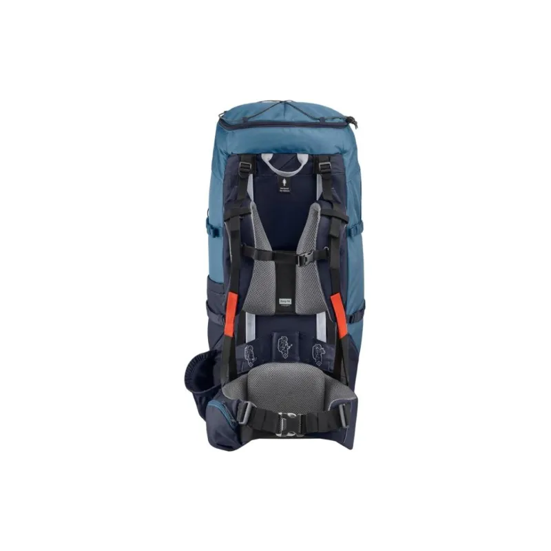 DECATHLON Polyester Outdoor Hiking Bag Backpack Women's Blue Gray-4