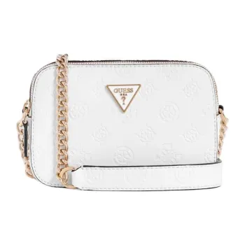 GUESS Artificial Leather Camera Bag Shoulder Bag Crossbody Bag Women's White