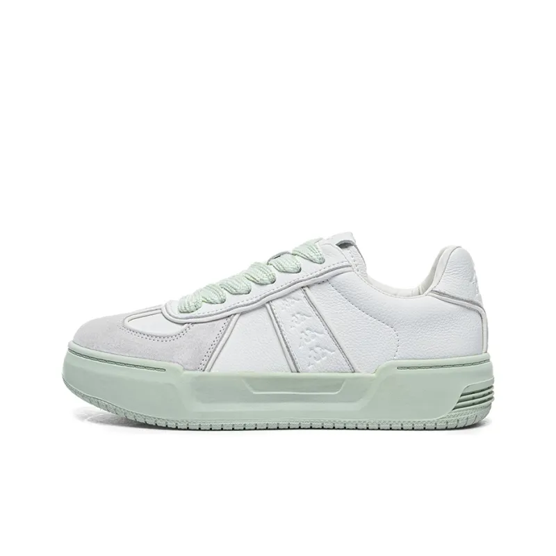 Kappa Back to Back Anti Slip Wear Resistant Low Top Skateboard Shoes Women's Aqua Green-0