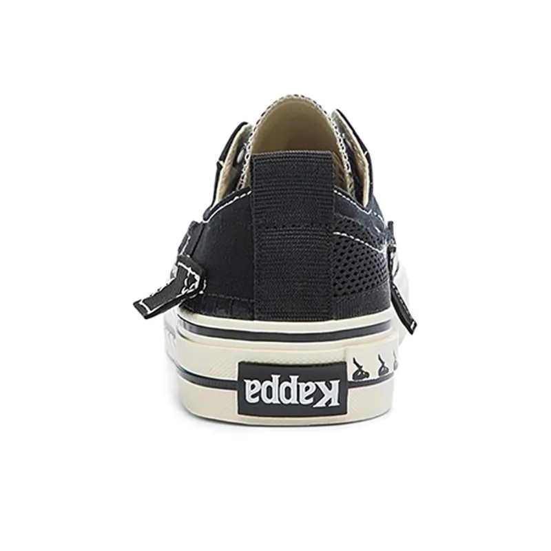 Kappa Lightweight And Breathable Low-Top Skateboard Shoes Unisex Black-3
