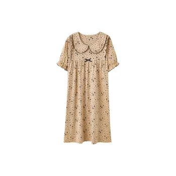 The Story Of The Flower Season Nightgown Women's Tan