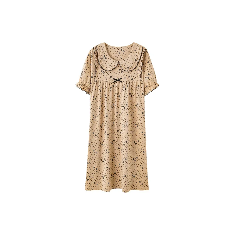 The Story Of The Flower Season Nightgown Women's Tan-0