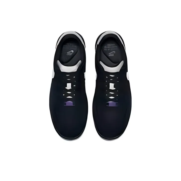 Nike Air Force 1 Flyknit Low Black Metallic Silver-3