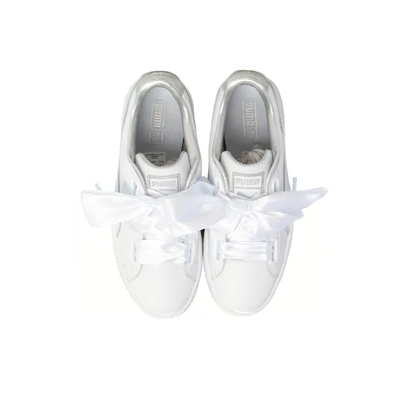 PUMA Suede Heart Crush White Women's-3