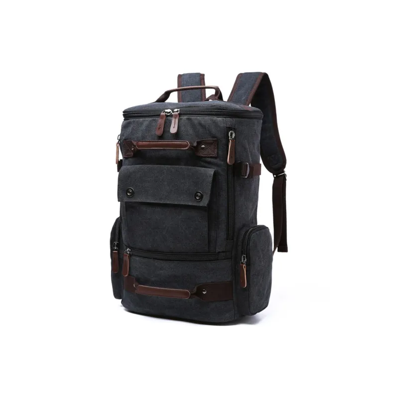 CMLZIUA Canvas Backpack Regular Unisex Coffee/Blue/Black/Khaki/Gray/Green Camouflage/Yellow Camouflage/Army Green-8