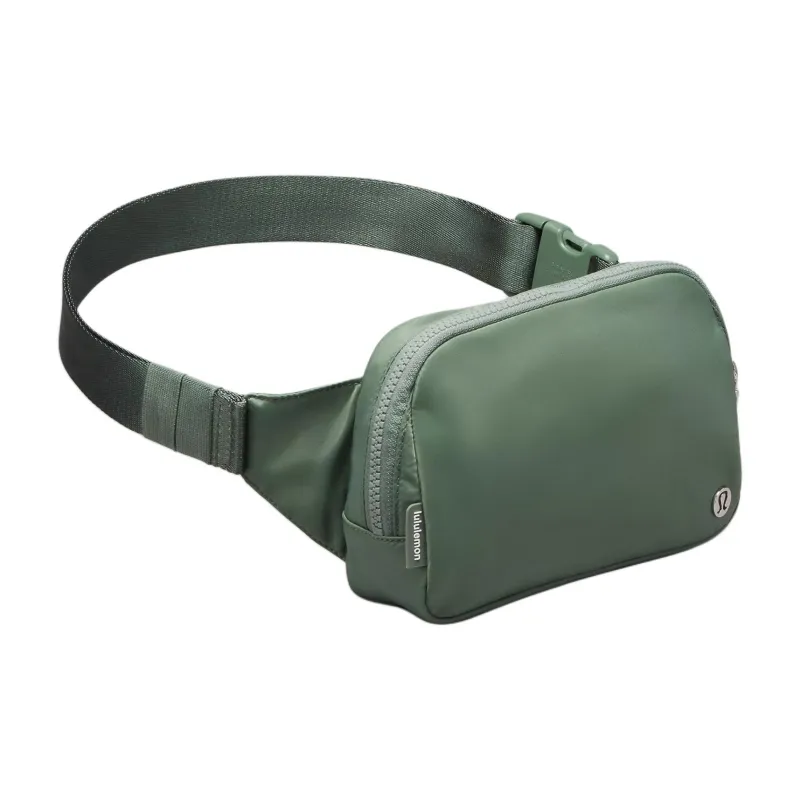 Lululemon Nylon One Shoulder Crossbody Fanny Pack Large Size Unisex Gray Eucalyptus-2