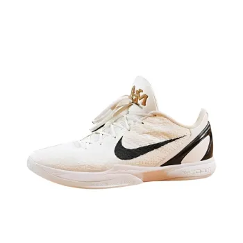 Nike Zoom Kobe 6 Protro PE BHM Cushioning Low Top Basketball Shoes Men's White Black