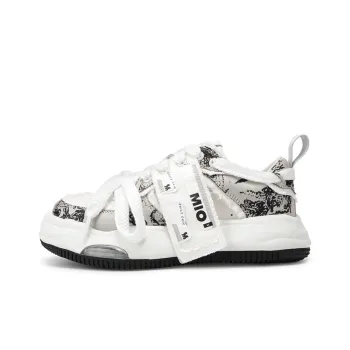 MIO Skateboard Shoes Unisex Mid Top Apricot/Black