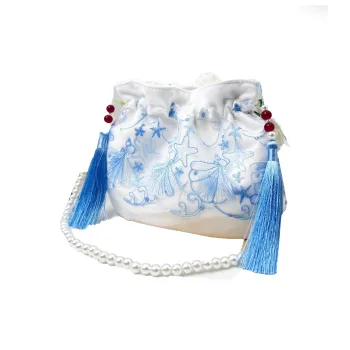 Boniu Polyester Hanfu Bag, Traditional Chinese Style Bag, One Shoulder Handbag Women's