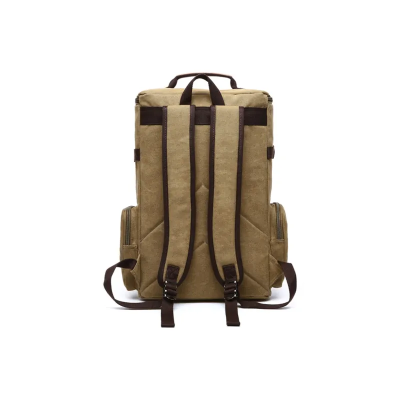 CMLZIUA Canvas Backpack Regular Unisex Coffee/Blue/Black/Khaki/Gray/Green Camouflage/Yellow Camouflage/Army Green-13