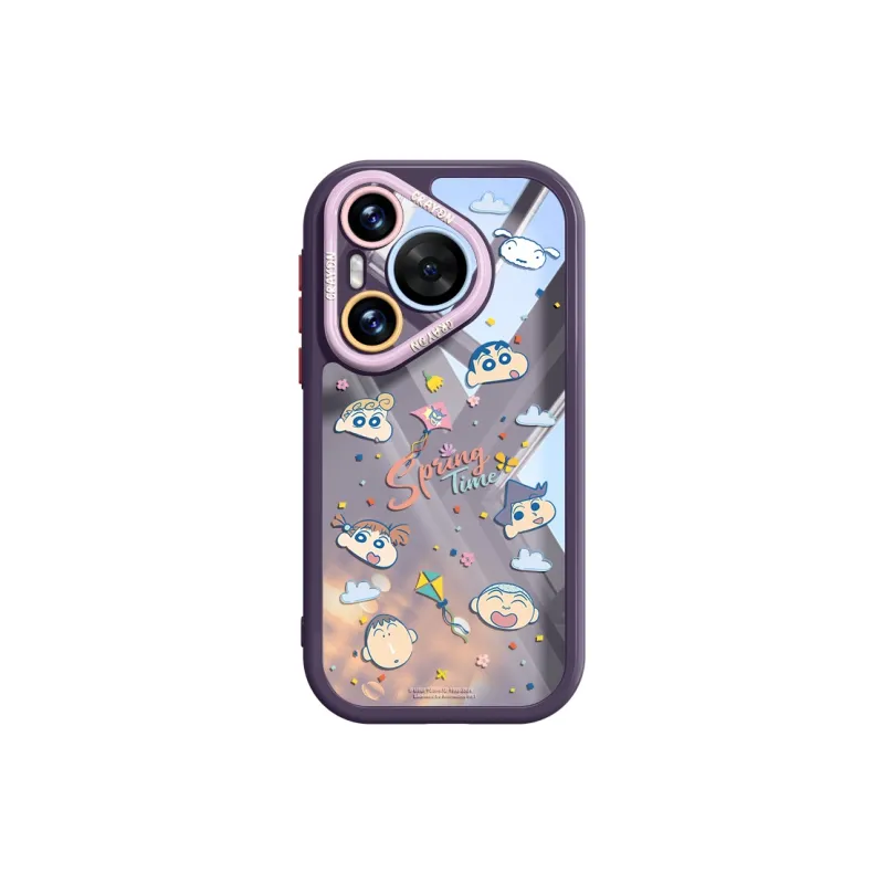 Pin Sai x SHINCHAN Silicone Material Phone Cases For Huawei Pura70Pro/70/Pura Cartoon Cute Style-9