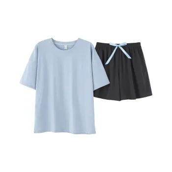 The Story Of The Flower Season Pajama Set Women's Sky Blue