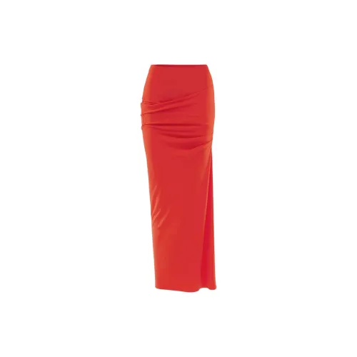 Jacquemus Casual Long Skirts Women's Orange/Orange